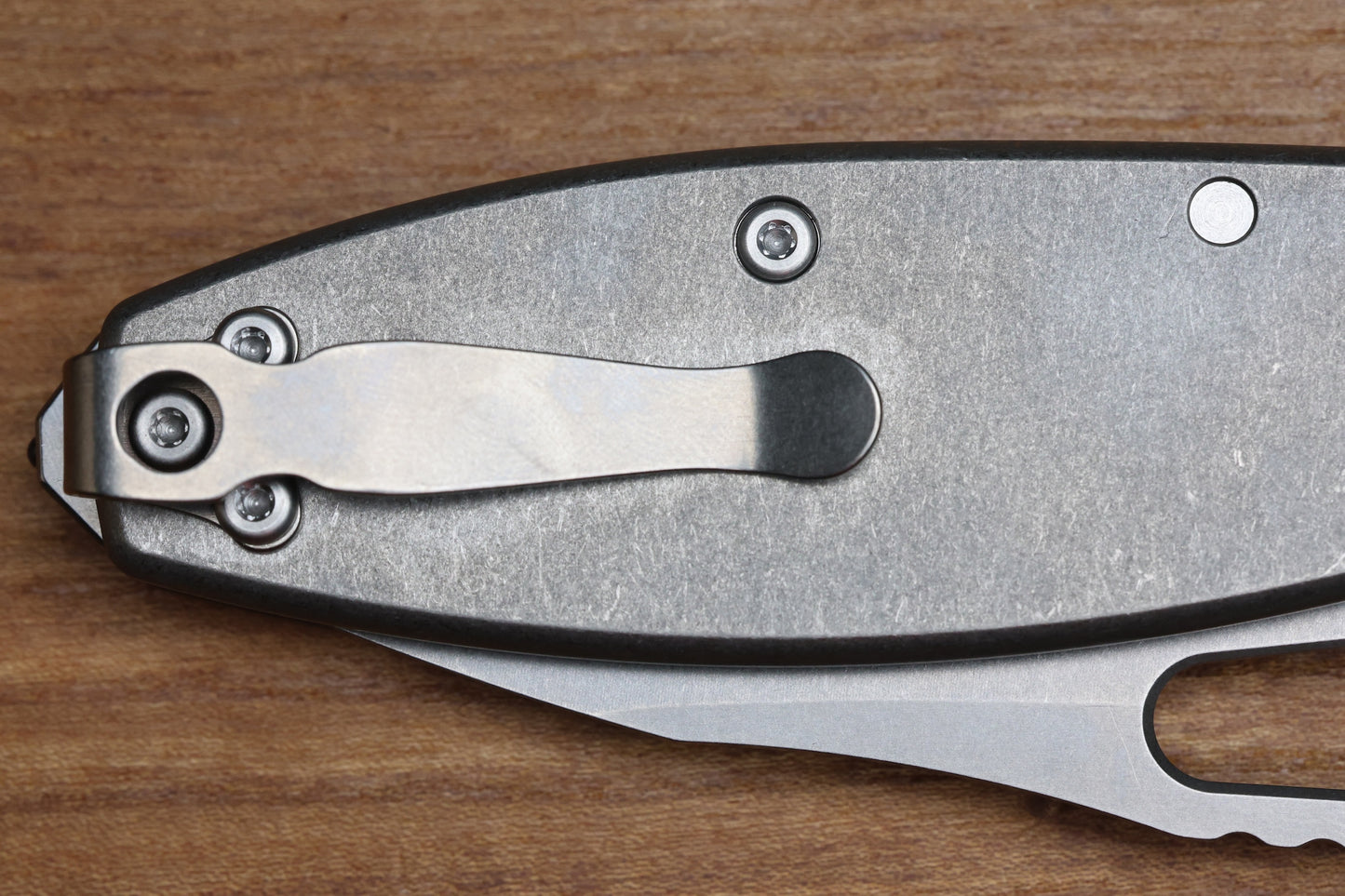 DEMKO KNIVES SHARK-A-TAC SMOOTH TITANIUM HANDLES W/ SOFT TOUCH BREAKER & MAGNACUT