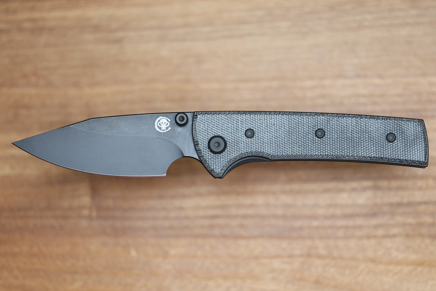 CHAVES KNIVES SCAPEGOAT STREET W/ BLACK MICARTA & BLACK SPEAR POINT ELMAX - BLUE LABEL