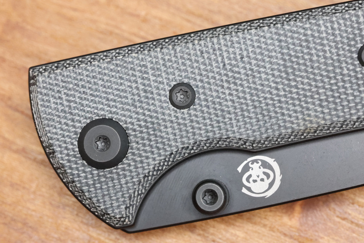 CHAVES KNIVES SCAPEGOAT STREET W/ BLACK MICARTA & BLACK SPEAR POINT ELMAX - BLUE LABEL