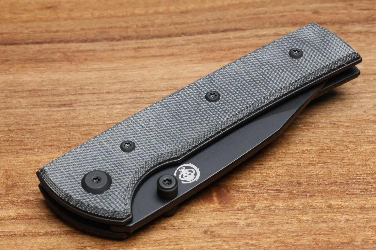 CHAVES KNIVES SCAPEGOAT STREET W/ BLACK MICARTA & BLACK SPEAR POINT ELMAX - BLUE LABEL