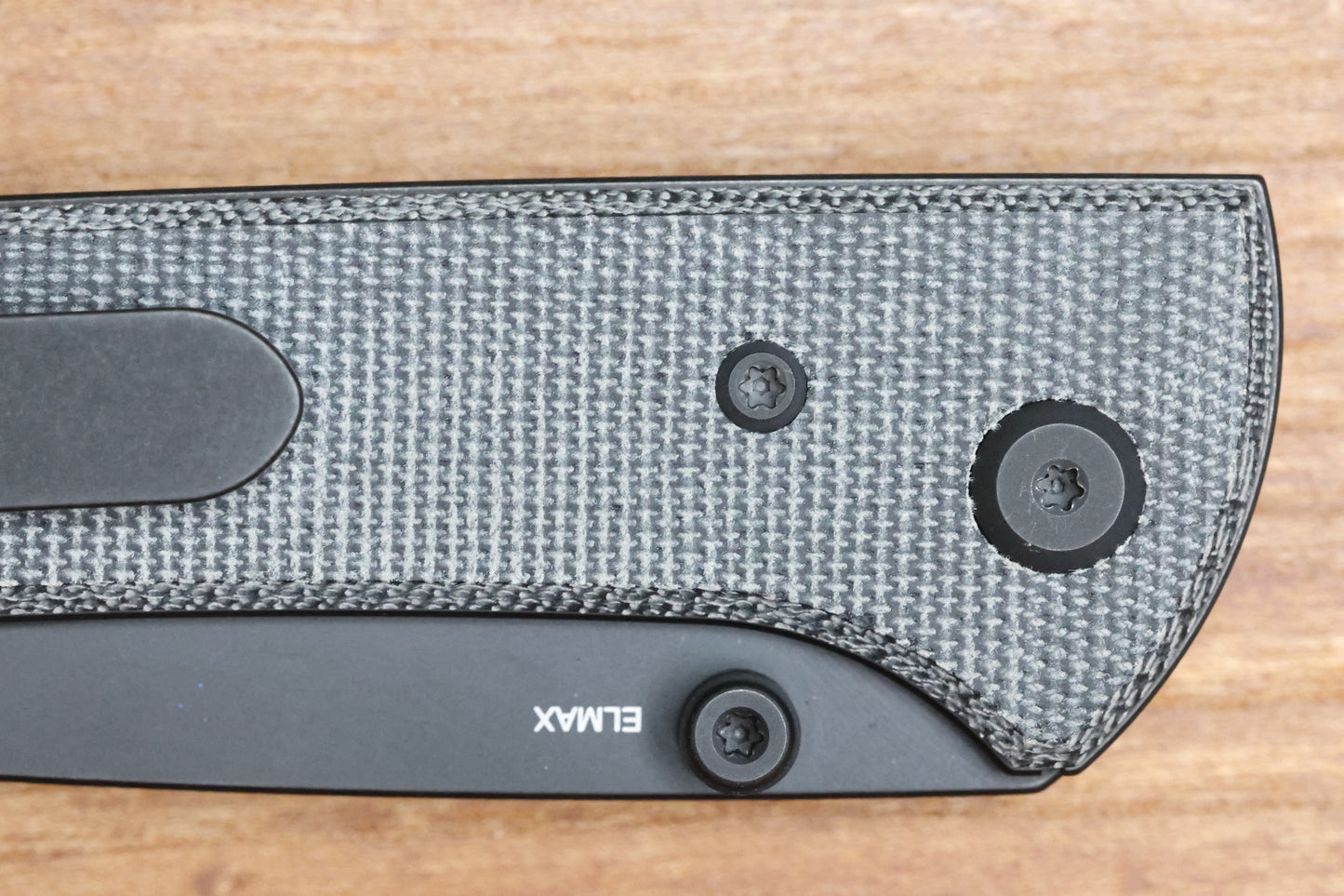 CHAVES KNIVES SCAPEGOAT STREET W/ BLACK MICARTA & BLACK SPEAR POINT ELMAX - BLUE LABEL