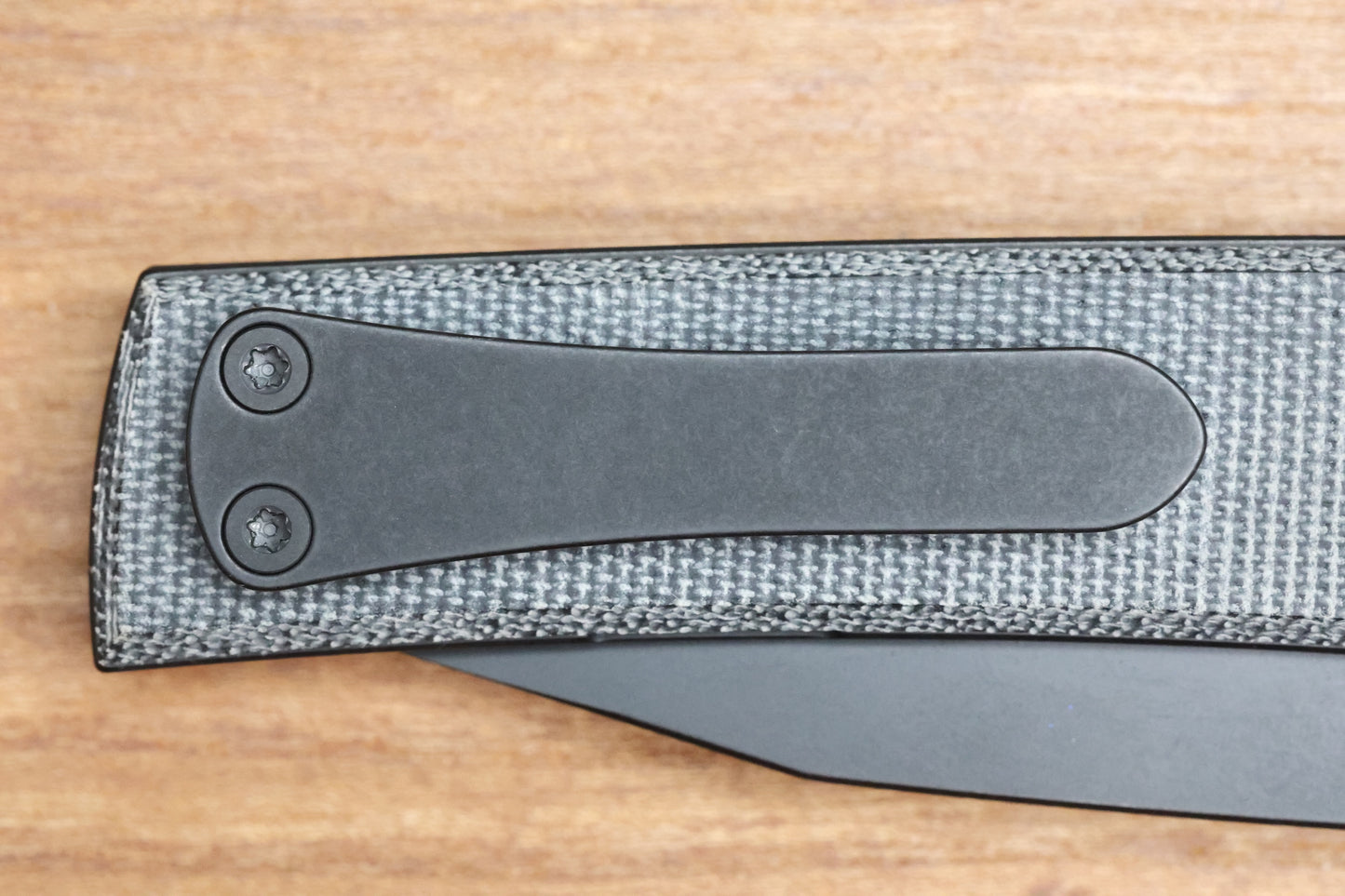 CHAVES KNIVES SCAPEGOAT STREET W/ BLACK MICARTA & BLACK SPEAR POINT ELMAX - BLUE LABEL