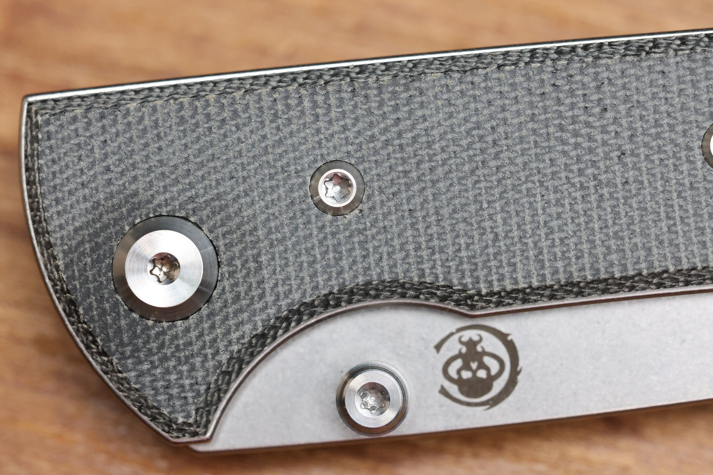 CHAVES KNIVES SCAPEGOAT STREET W/ BLACK MICARTA & SPEAR POINT ELMAX - BLUE LABEL