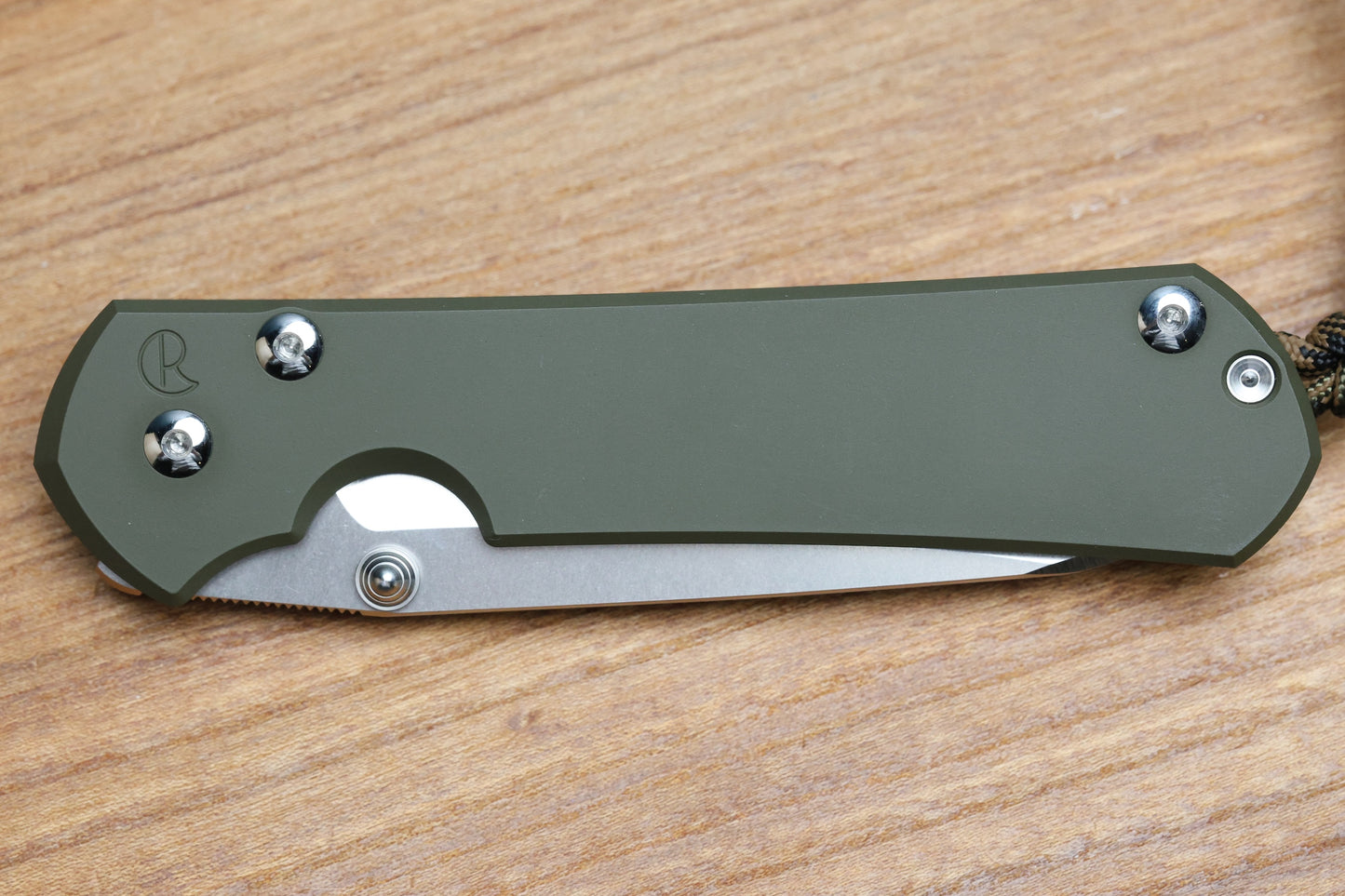 CHRIS REEVE KNIVES LARGE SEBENZA 31 NWK EXCLUSIVE - INSINGO BLADE / CPM-MAGNACUT STEEL / OD GREEN CERAKOTE HANDLE / CAMO LANYARD (PREOWNED)