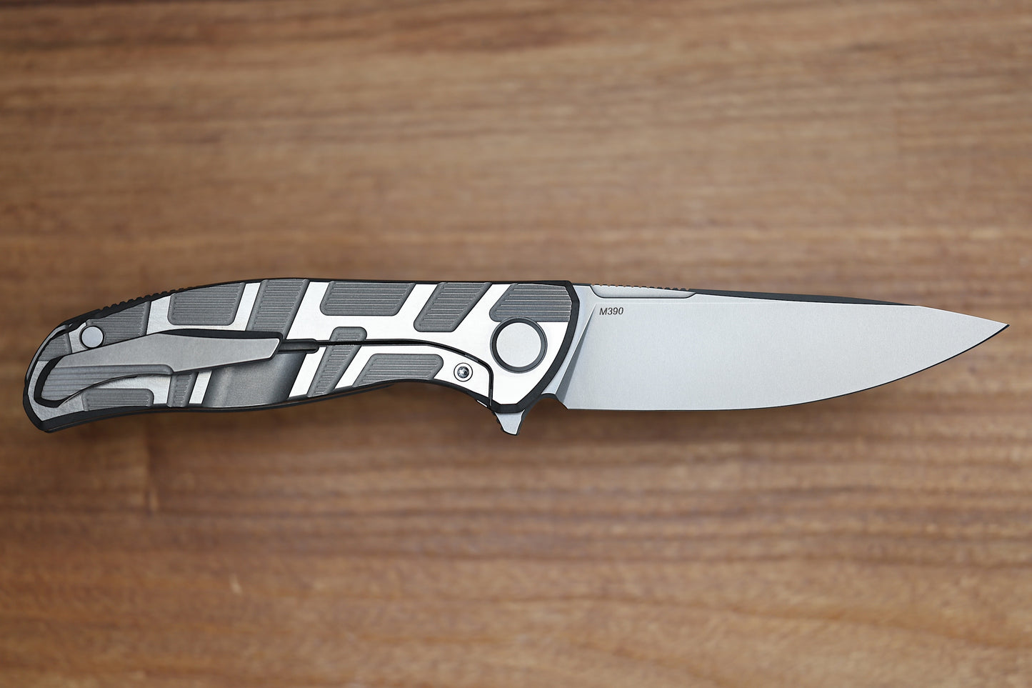 SHIROGOROV F95 T PATTERN GEN. 4 - TITANIUM HANDLE - M390 BLADE - MRBS