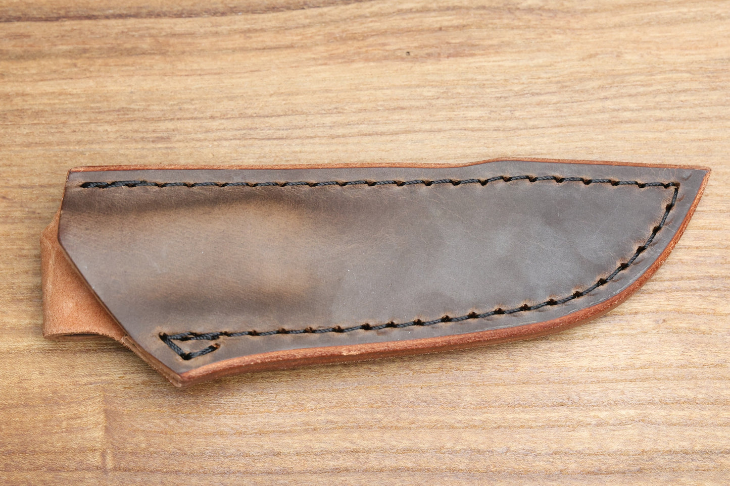 KOENIG KNIVES HELO - TAN CANVAS PATTERNED MICARTA HANDLE - BRIGHTWASHED MAGNACUT BLADE