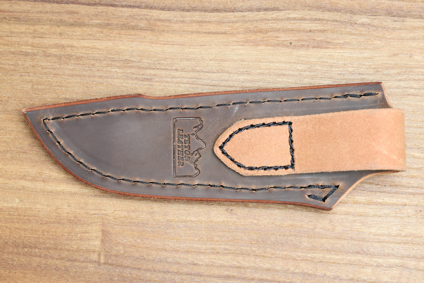 KOENIG KNIVES HELO - TAN CANVAS PATTERNED MICARTA HANDLE - BRIGHTWASHED MAGNACUT BLADE