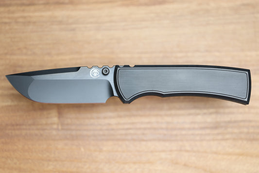 CHAVES KNIVES REDENCION 229 INTEGRAL PVD FRAME LOCK TITANIUM KNIFE 3.75" SATIN PVD M390 DROP POINT