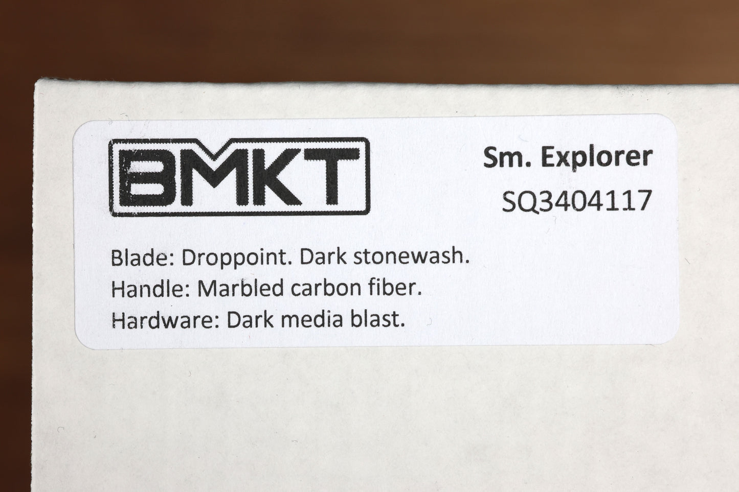 BMKT SMALL EXPLORER - MARBLED CF DARK STONEWASH DROP POINT