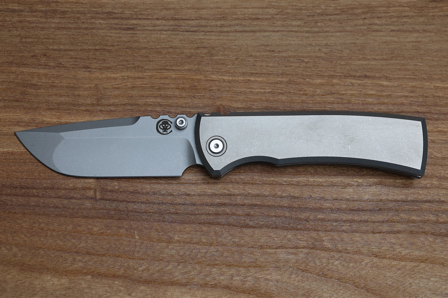 CHAVES KNIVES REDENCION 229 INTEGRAL FRAME LOCK TITANIUM KNIFE 3.75" M390 DROP POINT STONEWASH