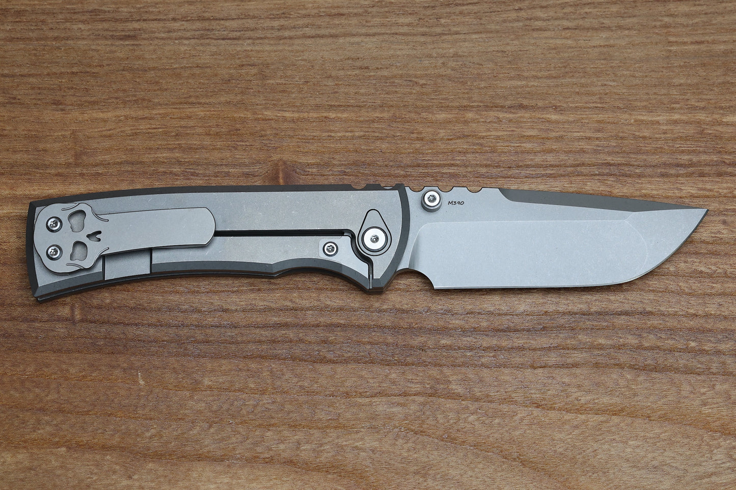 CHAVES KNIVES REDENCION 229 INTEGRAL FRAME LOCK TITANIUM KNIFE 3.75" M390 DROP POINT STONEWASH