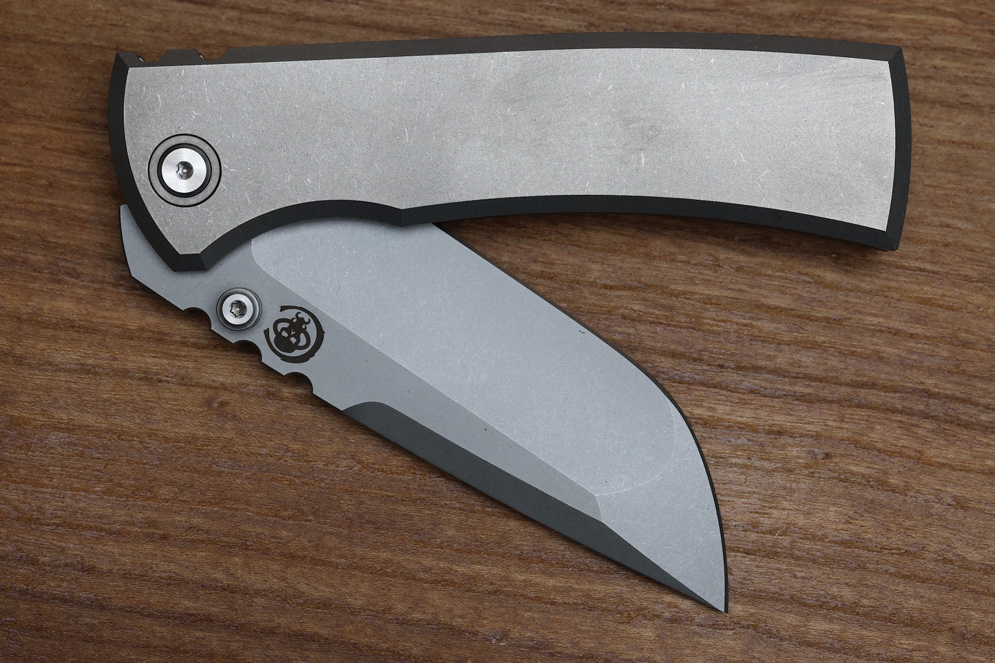 CHAVES KNIVES REDENCION 229 INTEGRAL FRAME LOCK TITANIUM KNIFE 3.75" M390 DROP POINT STONEWASH