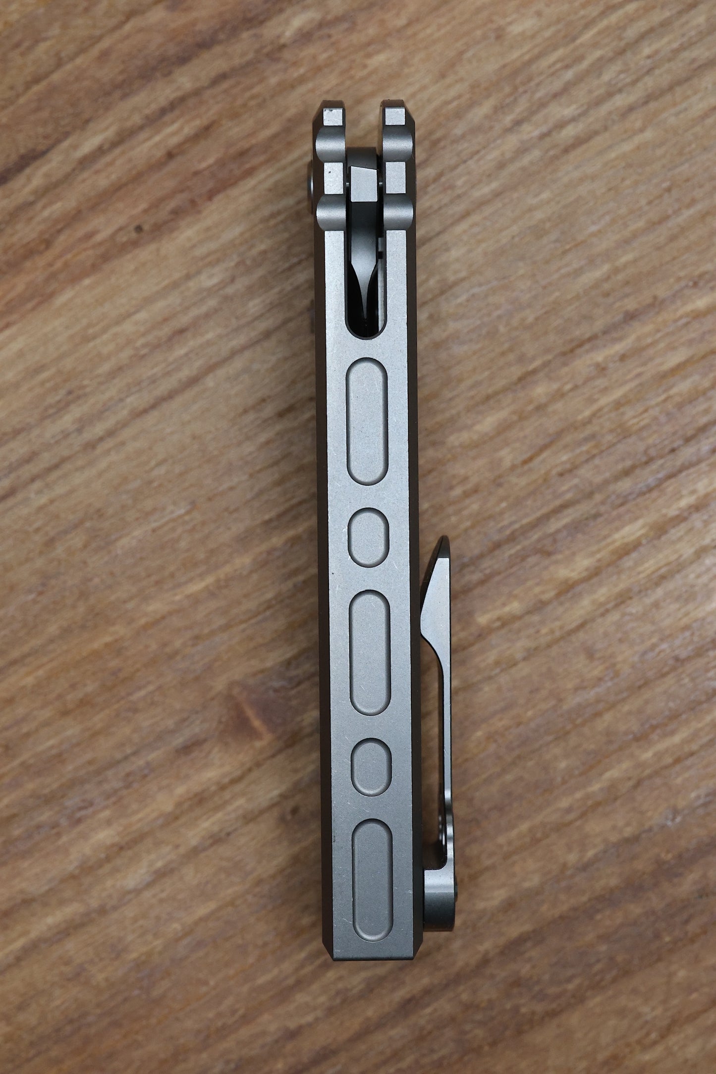CHAVES KNIVES REDENCION 229 INTEGRAL FRAME LOCK TITANIUM KNIFE 3.75" M390 DROP POINT STONEWASH