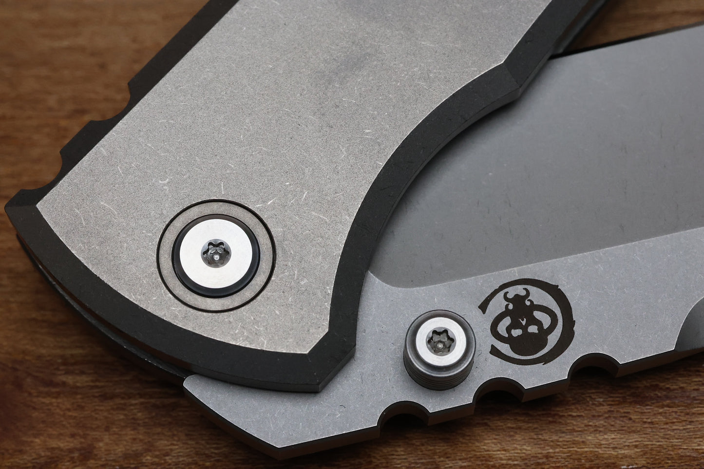 CHAVES KNIVES REDENCION 229 INTEGRAL FRAME LOCK TITANIUM KNIFE 3.75" M390 DROP POINT STONEWASH
