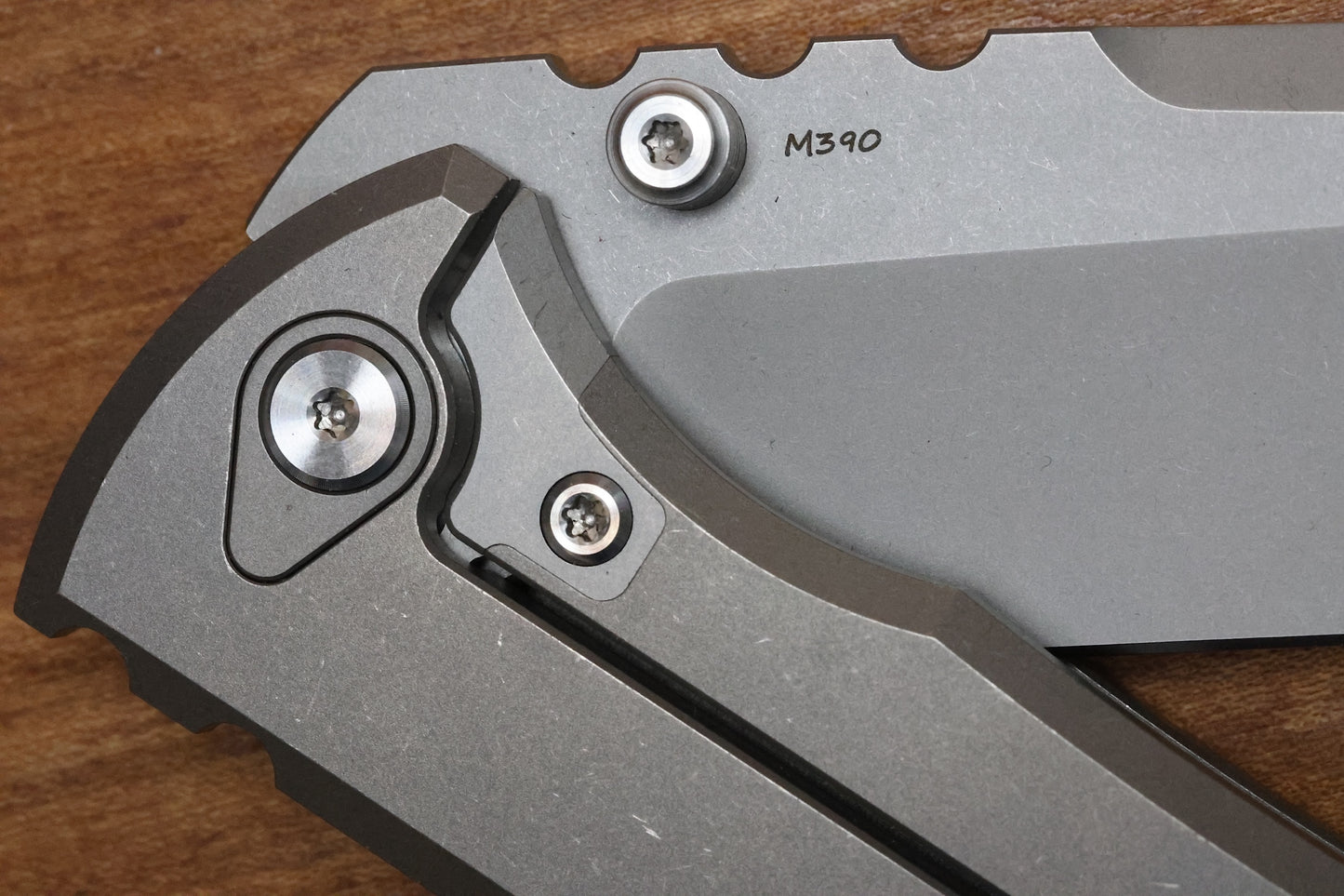 CHAVES KNIVES REDENCION 229 INTEGRAL FRAME LOCK TITANIUM KNIFE 3.75" M390 DROP POINT STONEWASH