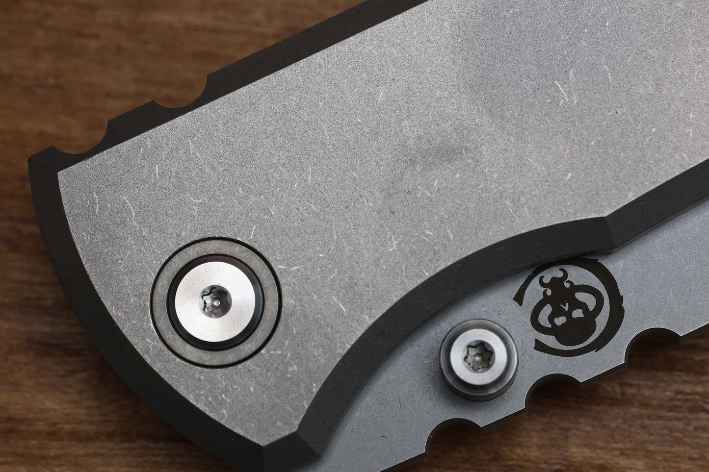 CHAVES KNIVES REDENCION 229 INTEGRAL FRAME LOCK TITANIUM KNIFE 3.75" M390 DROP POINT STONEWASH