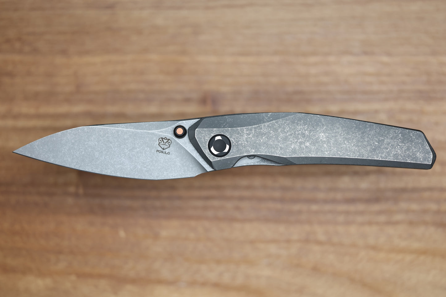 POIKILO BLADE VK-ZEN STANDARD 2 TITANIUM FOLDER DARK STONEWASH M398