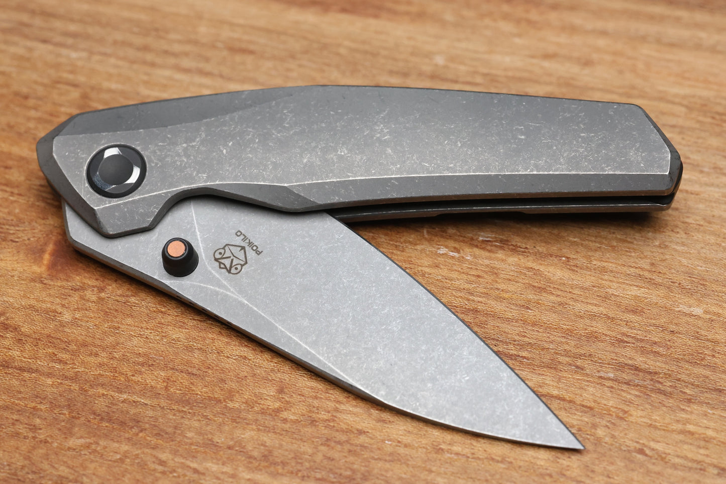 POIKILO BLADE VK-ZEN STANDARD 2 TITANIUM FOLDER DARK STONEWASH M398