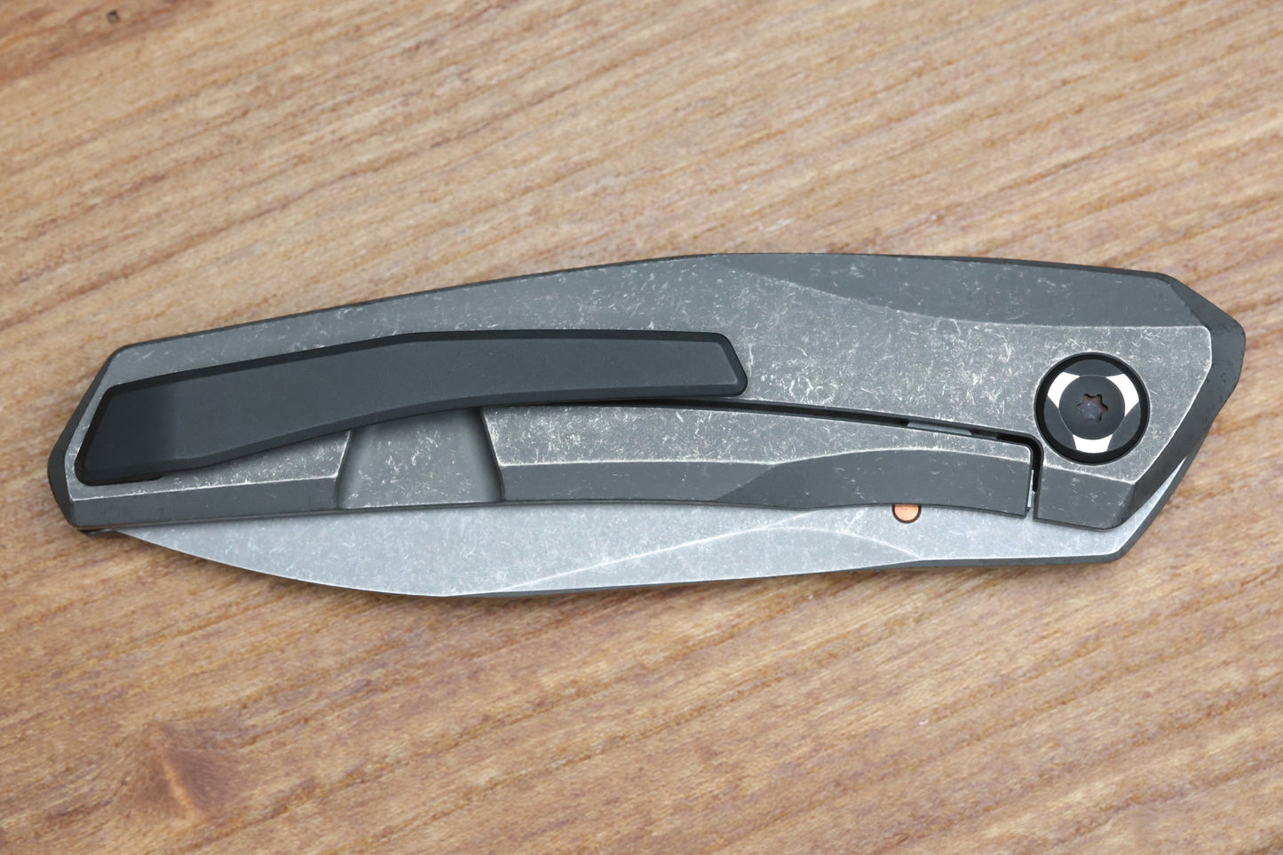 POIKILO BLADE VK-ZEN STANDARD 2 TITANIUM FOLDER DARK STONEWASH M398