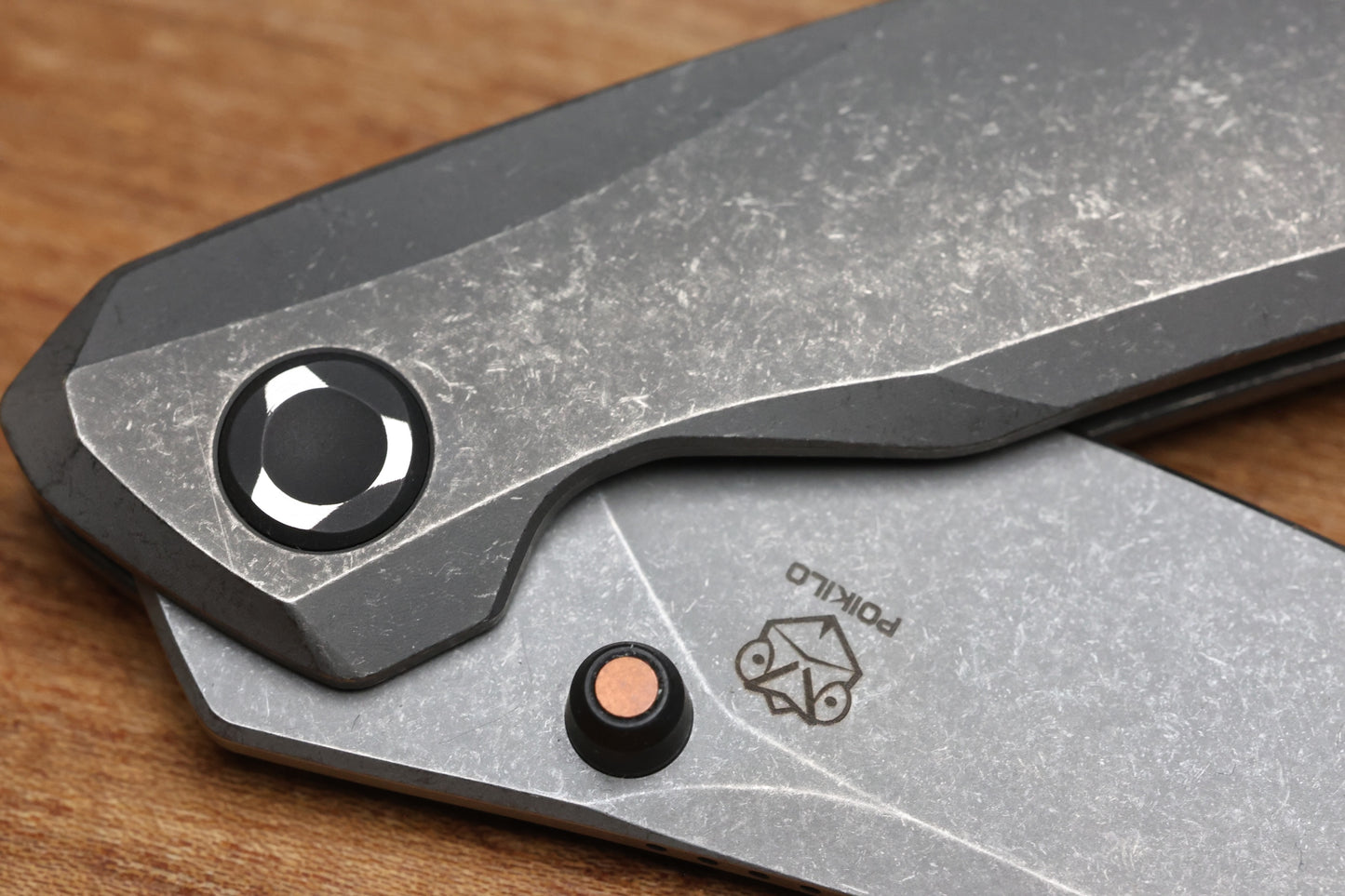 POIKILO BLADE VK-ZEN STANDARD 2 TITANIUM FOLDER DARK STONEWASH M398