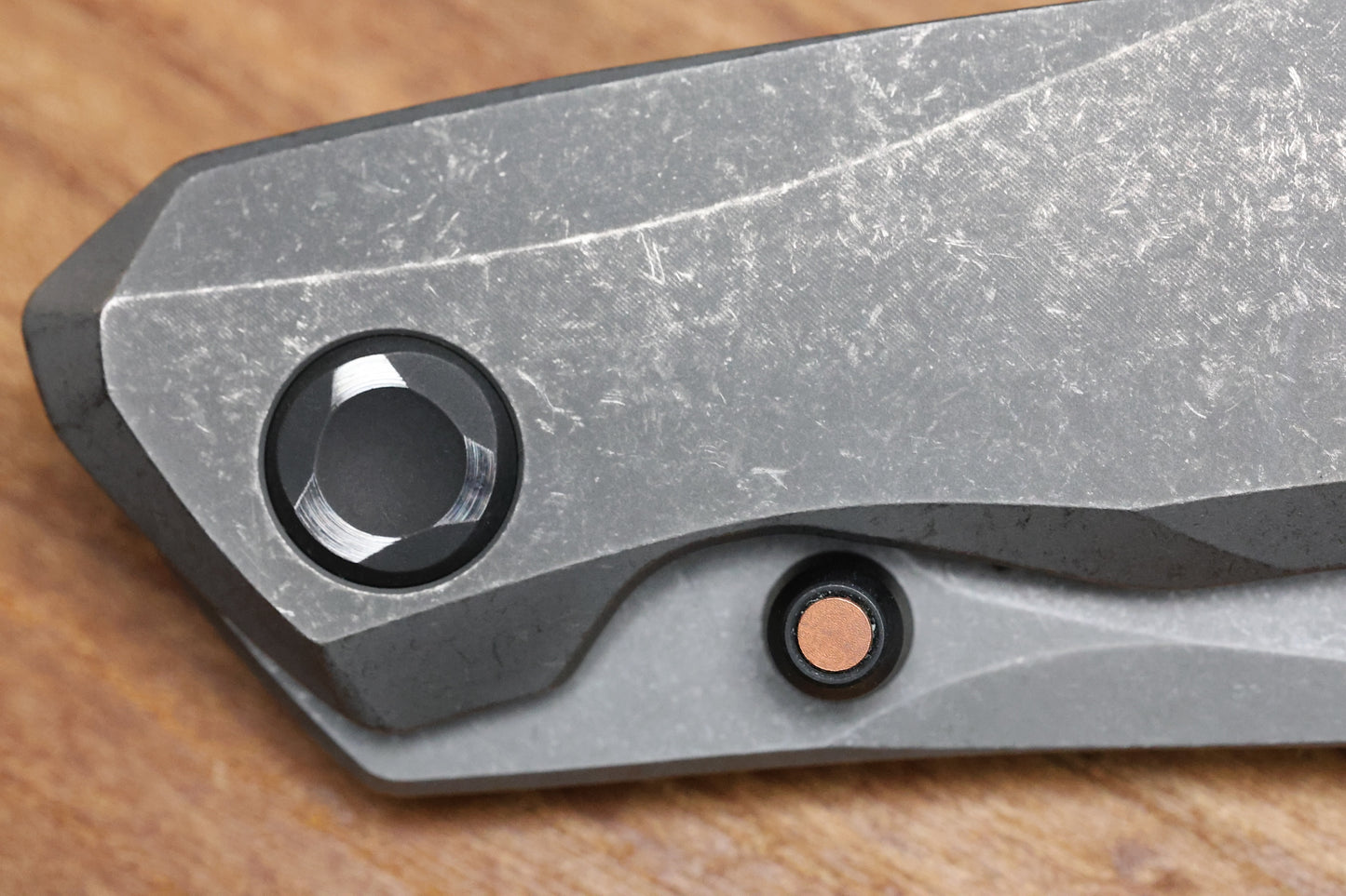 POIKILO BLADE VK-ZEN STANDARD 2 TITANIUM FOLDER DARK STONEWASH M398