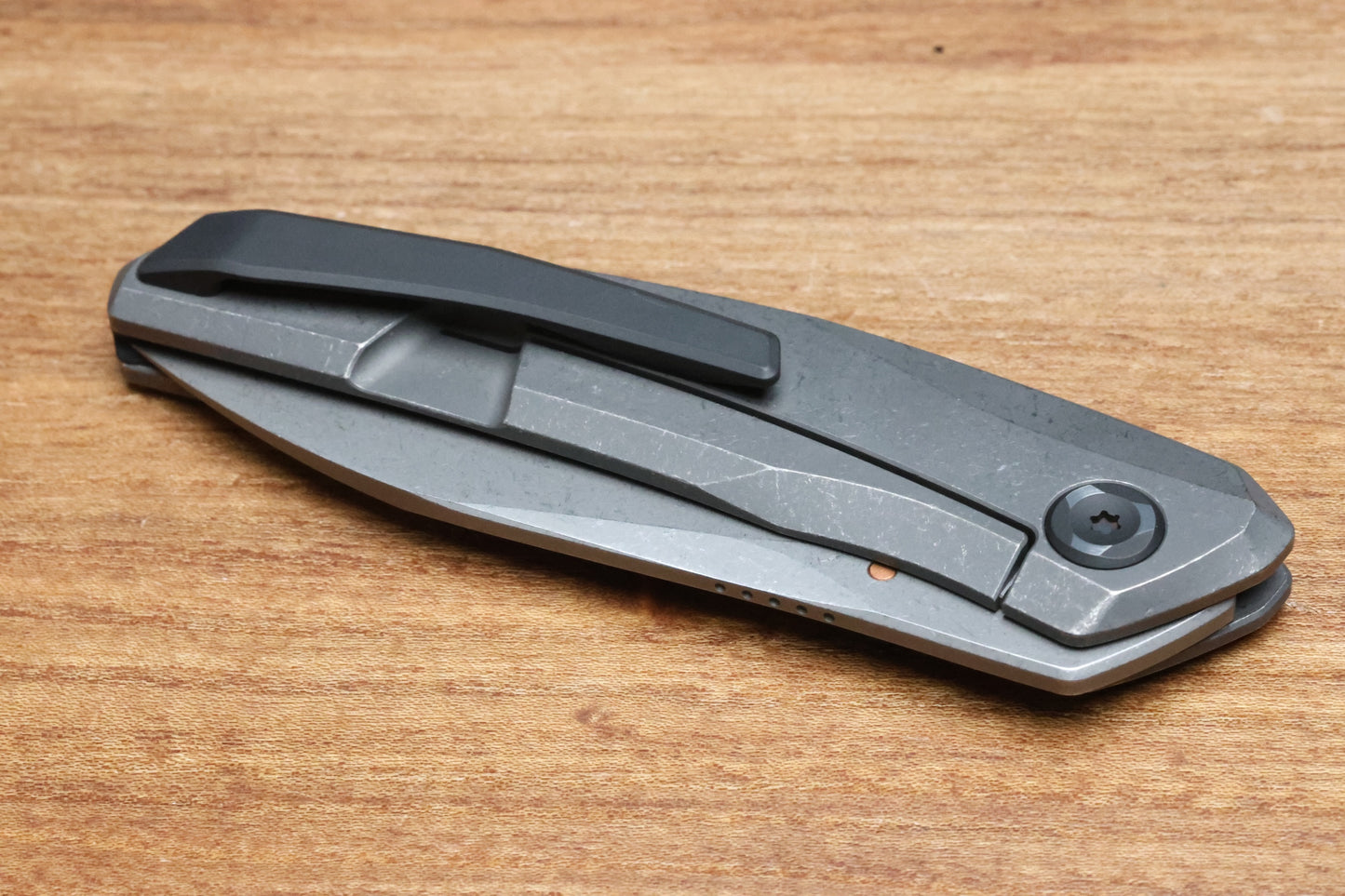 POIKILO BLADE VK-ZEN STANDARD 2 TITANIUM FOLDER DARK STONEWASH M398