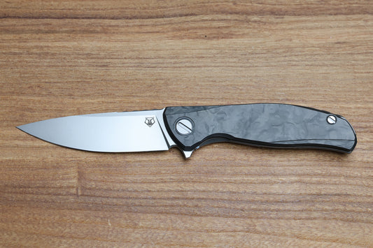 SHIROGOROV HATI GEN 3 – M390 BLADE – MARBLE CARBON FIBER – MRBS