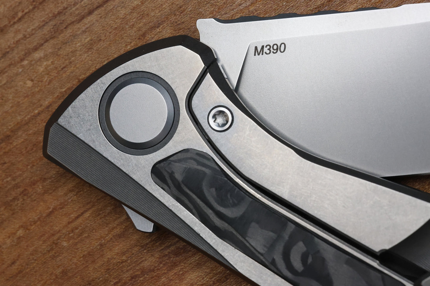 SHIROGOROV HATI GEN 3 – M390 BLADE – MARBLE CARBON FIBER – MRBS