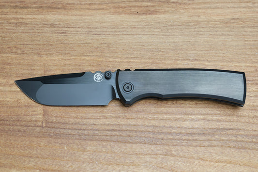 CHAVES KNIVES REDENCION 229 INTEGRAL PVD FRAME LOCK TITANIUM KNIFE 3.75" SATIN PVD M390 DROP POINT