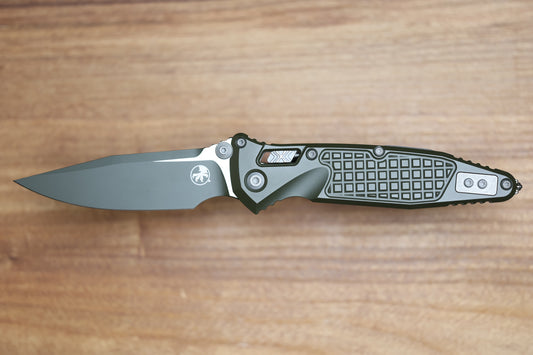 MICROTECH SOCOM RAM-LOK W/ MAGPUL OD GREEN ALUMINUM FRAG HANDLES & S/E M390MK 160RL-1FRCMPOD-Z13