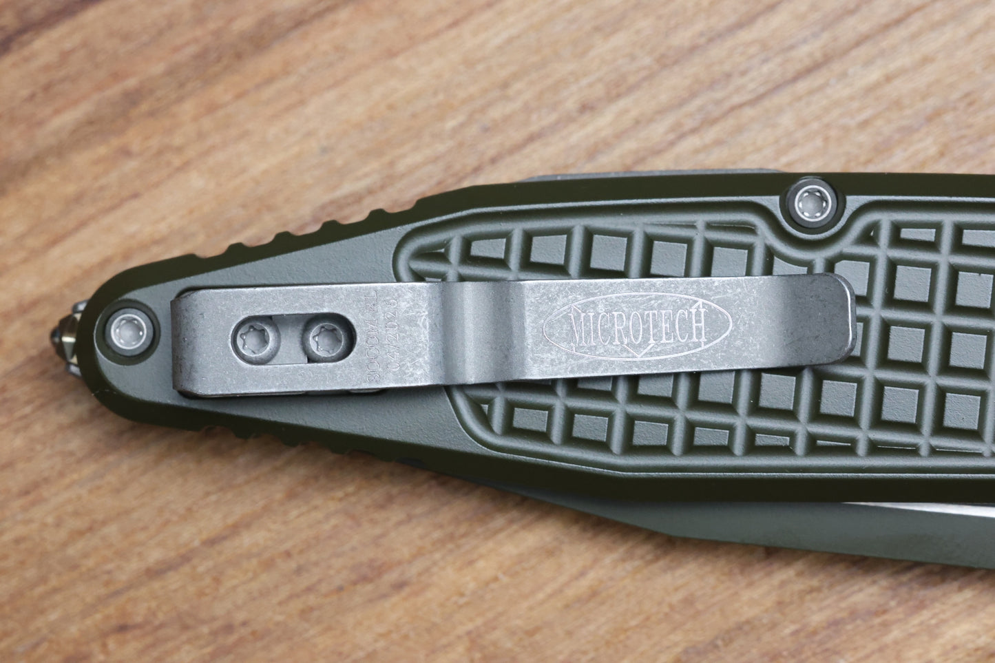 MICROTECH SOCOM RAM-LOK W/ MAGPUL OD GREEN ALUMINUM FRAG HANDLES & S/E M390MK 160RL-1FRCMPOD-Z13