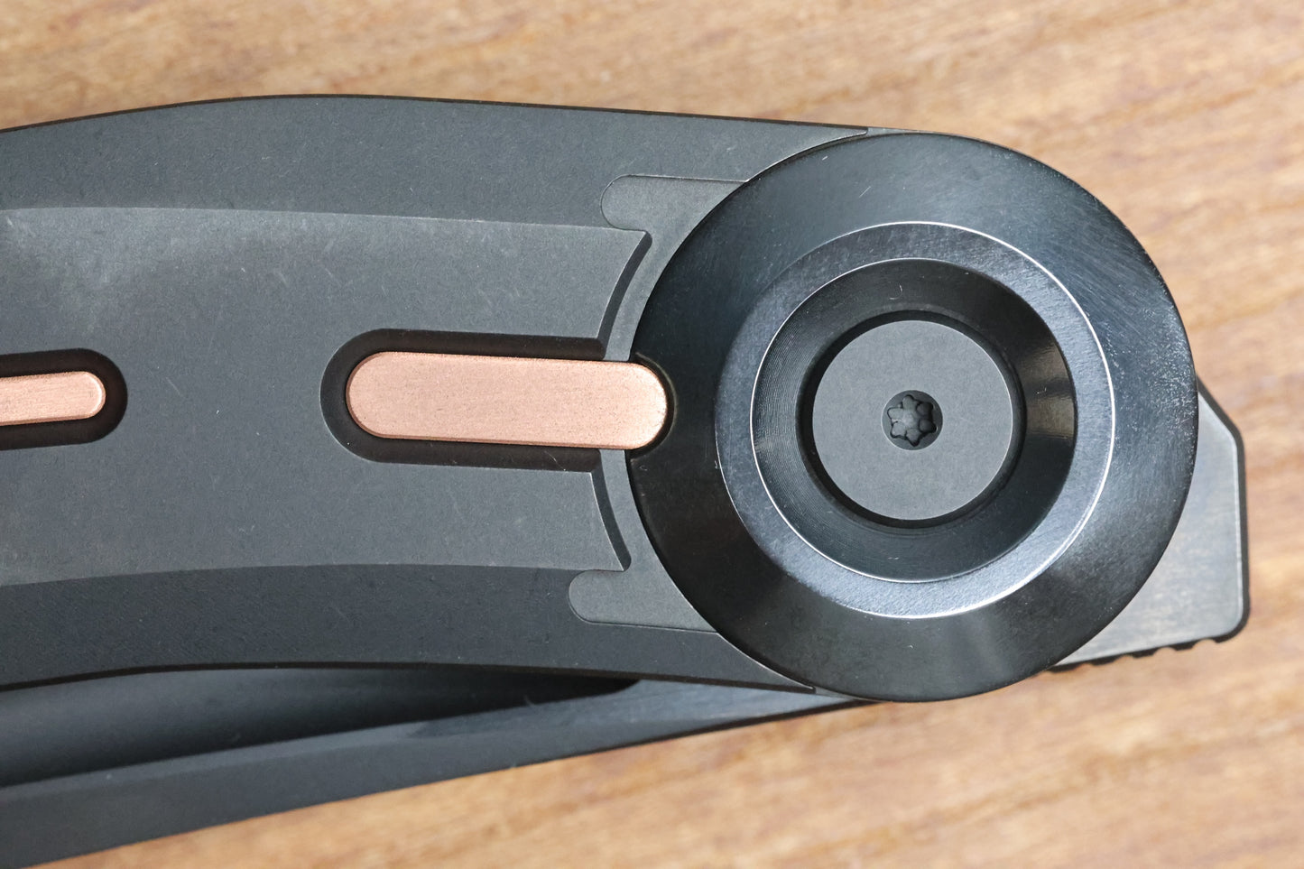 REATE KNIVES VULPEX VK-CLU DLC TITANIUM HANDLE COPPER ACCENT WITH DLC ELMAX BLADE