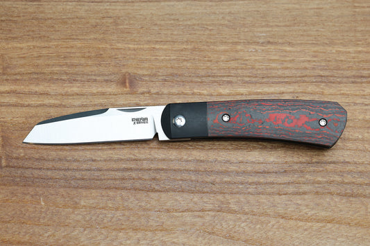 PENA X SERIES APACHE- RED FAT CARBON PVD M390 BLADE