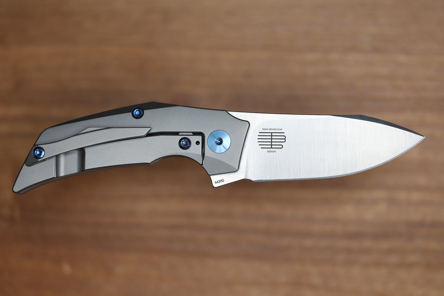REATE KNIVES T2500 TI-BEAD BLAST HANDLE ORANGE G10  INLAY BELT SATIN M390 2.375" BLADE