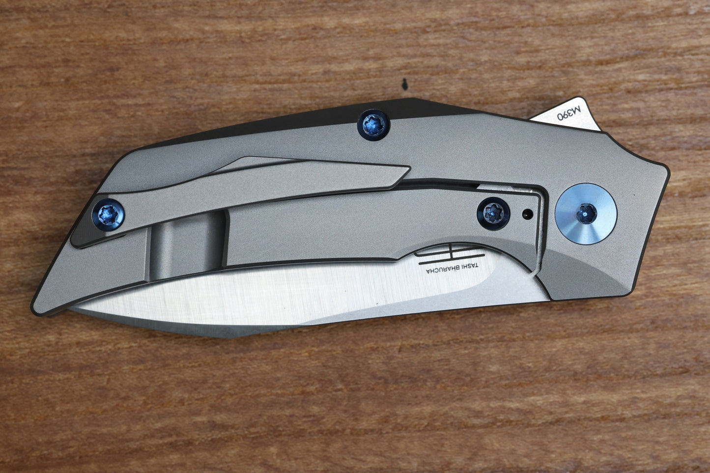 REATE KNIVES T2500 TI-BEAD BLAST HANDLE ORANGE G10  INLAY BELT SATIN M390 2.375" BLADE