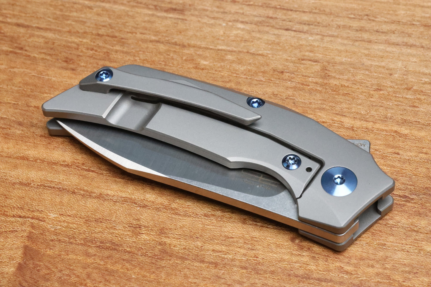 REATE KNIVES T2500 TI-BEAD BLAST HANDLE ORANGE G10  INLAY BELT SATIN M390 2.375" BLADE