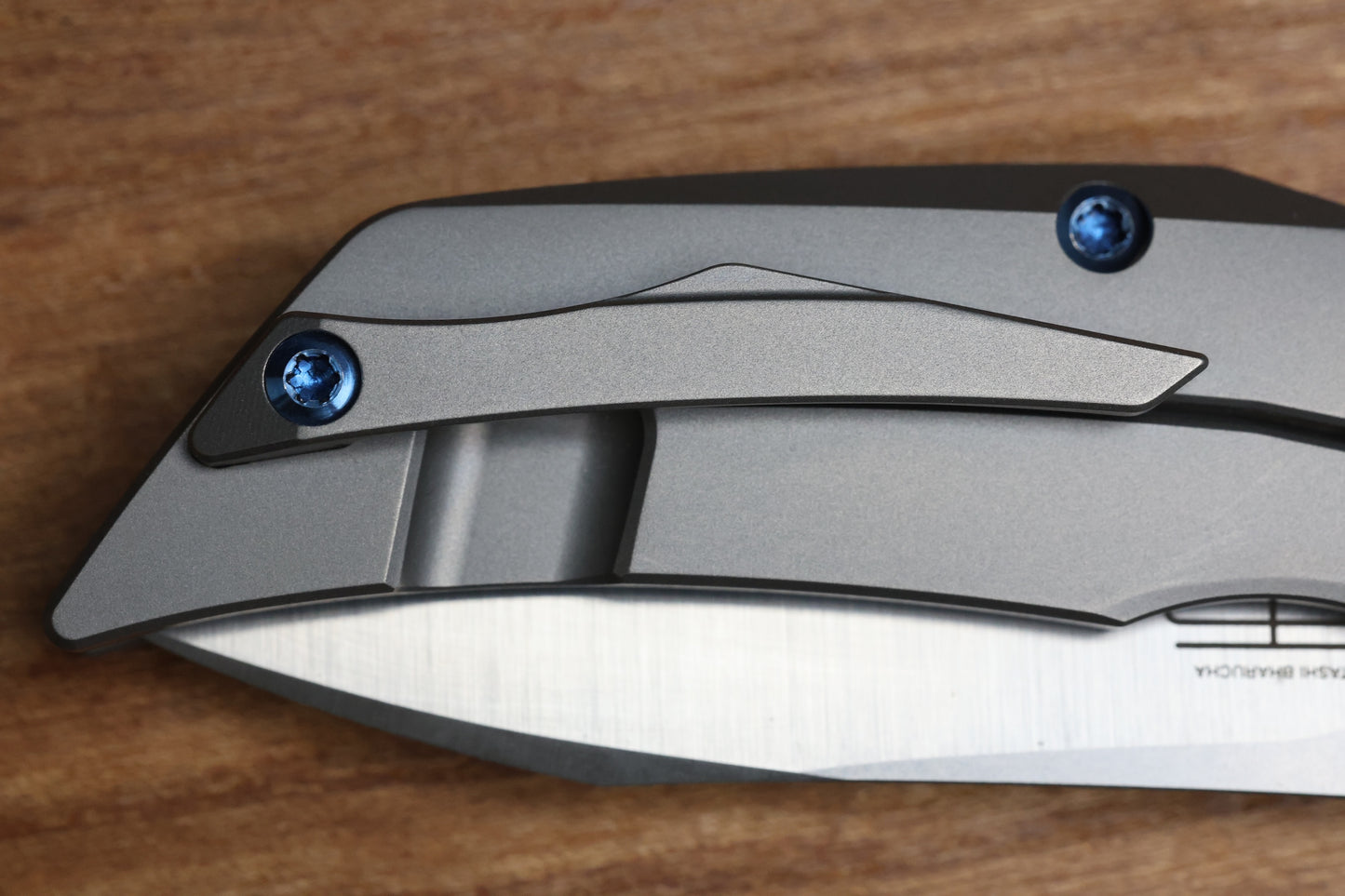 REATE KNIVES T2500 TI-BEAD BLAST HANDLE ORANGE G10  INLAY BELT SATIN M390 2.375" BLADE