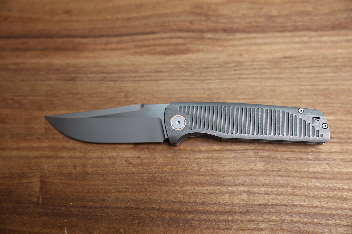 CKF Custom KNIFE FACTORY GNOME M390 TITANIUM HANDLE