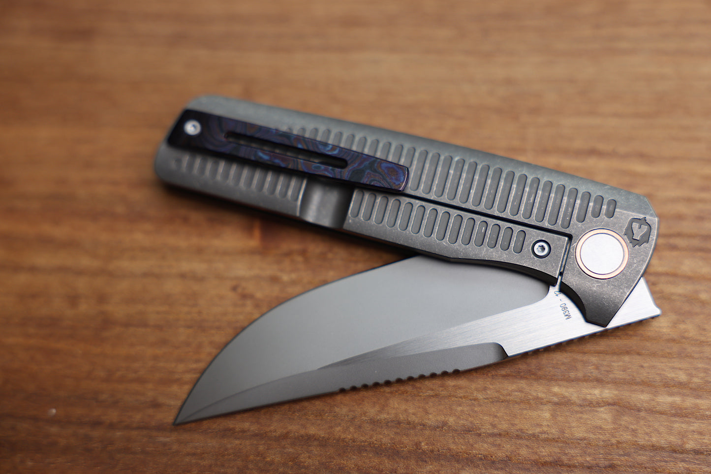 CKF Custom KNIFE FACTORY GNOME M390 TITANIUM HANDLE