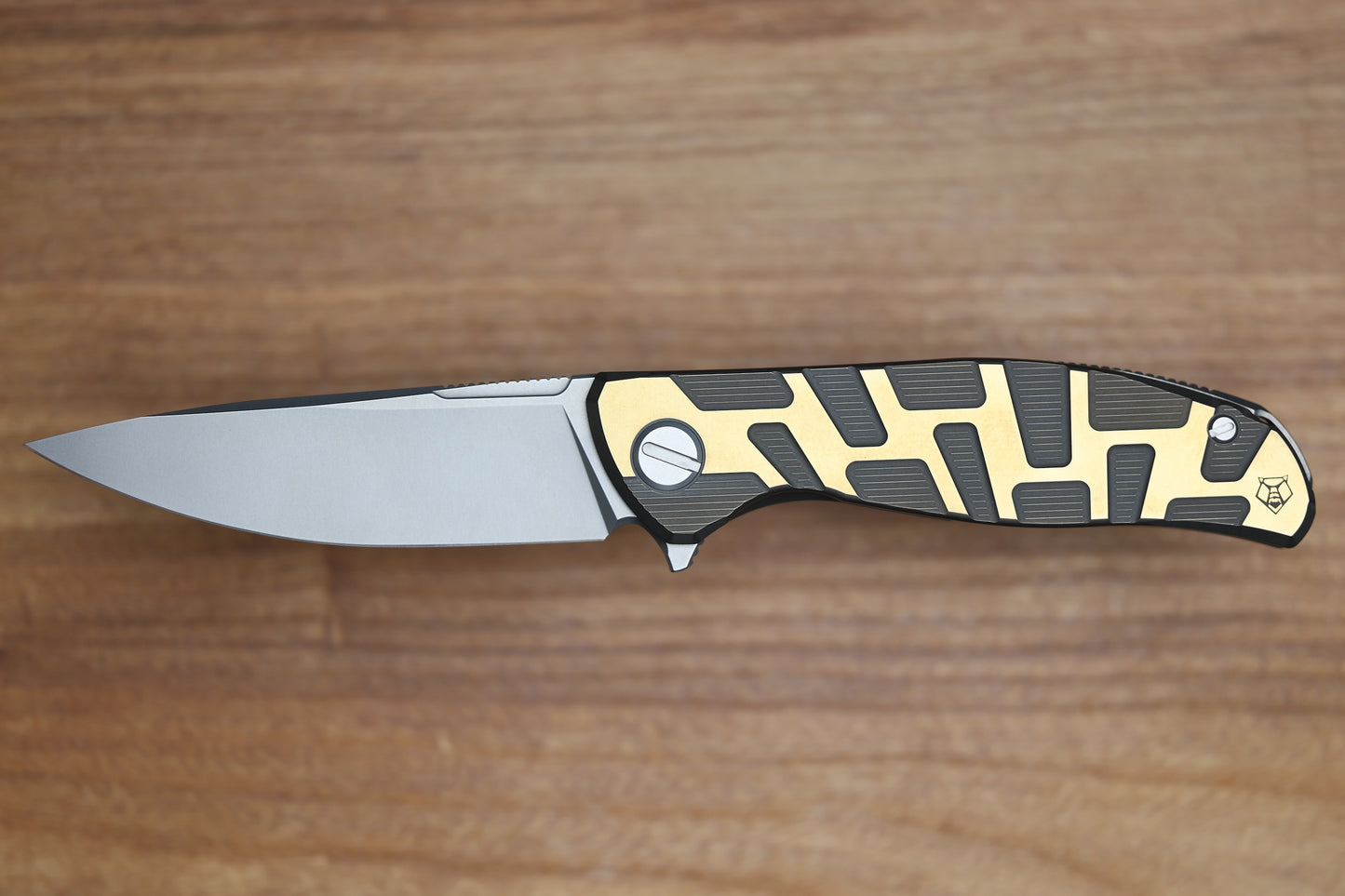 SHIROGOROV F95 T PATTERN GEN. 4 - BRONZE TITANIUM HANDLE - M390 BLADE - MRBS