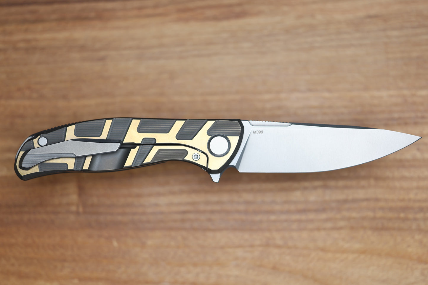 SHIROGOROV F95 T PATTERN GEN. 4 - BRONZE TITANIUM HANDLE - M390 BLADE - MRBS
