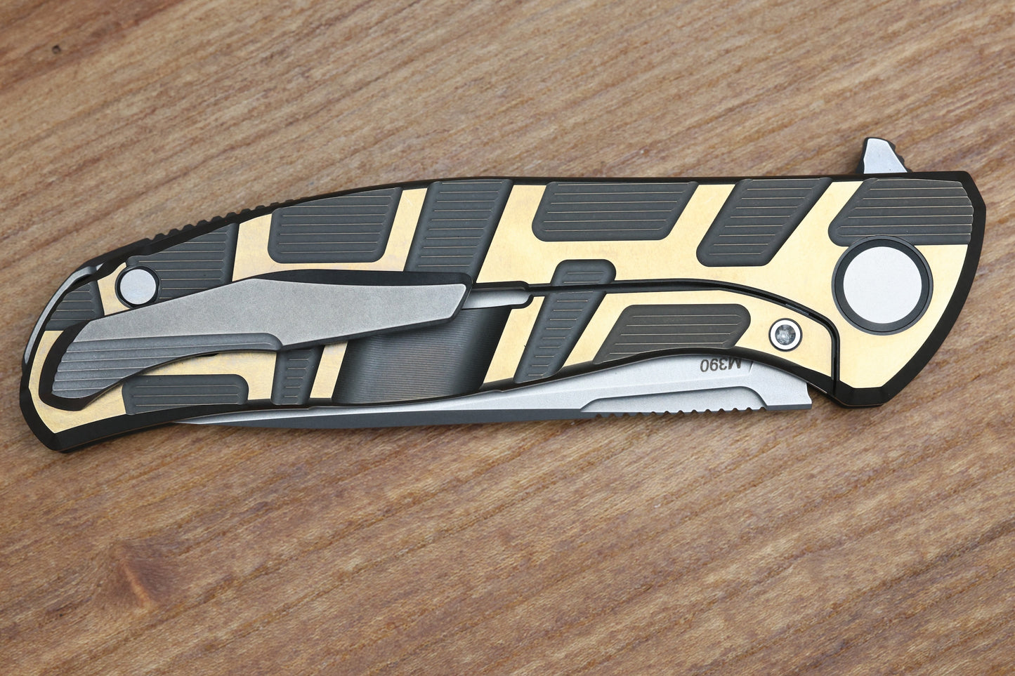 SHIROGOROV F95 T PATTERN GEN. 4 - BRONZE TITANIUM HANDLE - M390 BLADE - MRBS