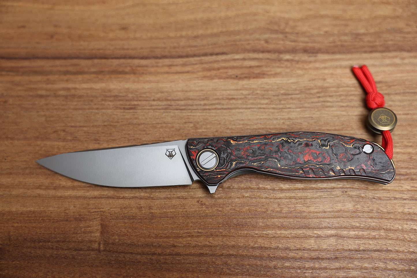 SHIROGOROV F3 IGNIS – SPECIAL EDITION – “PHOENIX WING” TECHNOCARBO HANDLE – M390 BLADE – MRBS