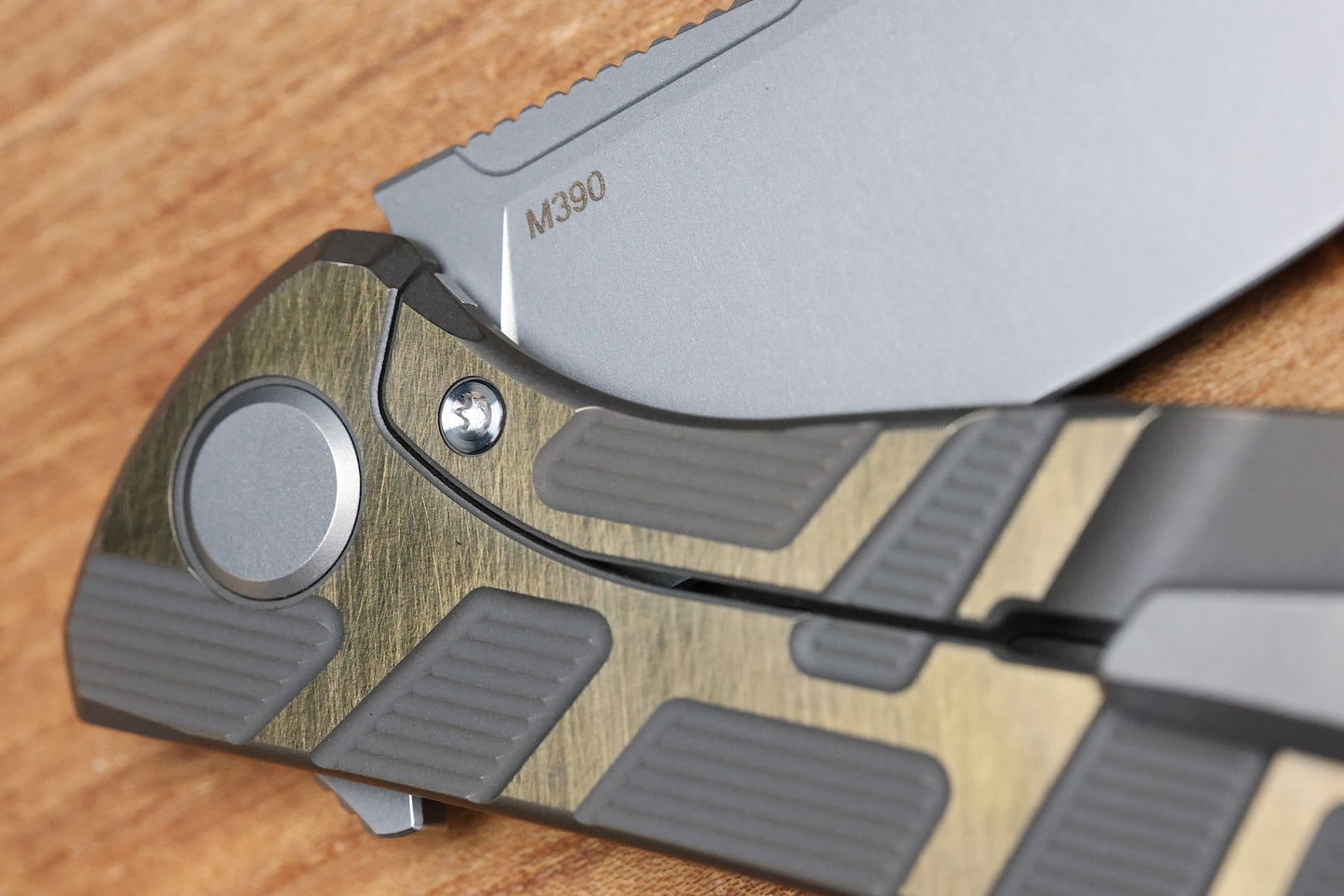 SHIROGOROV F95 T PATTERN GEN. 4 - BRONZE TITANIUM HANDLE - M390 BLADE - MRBS