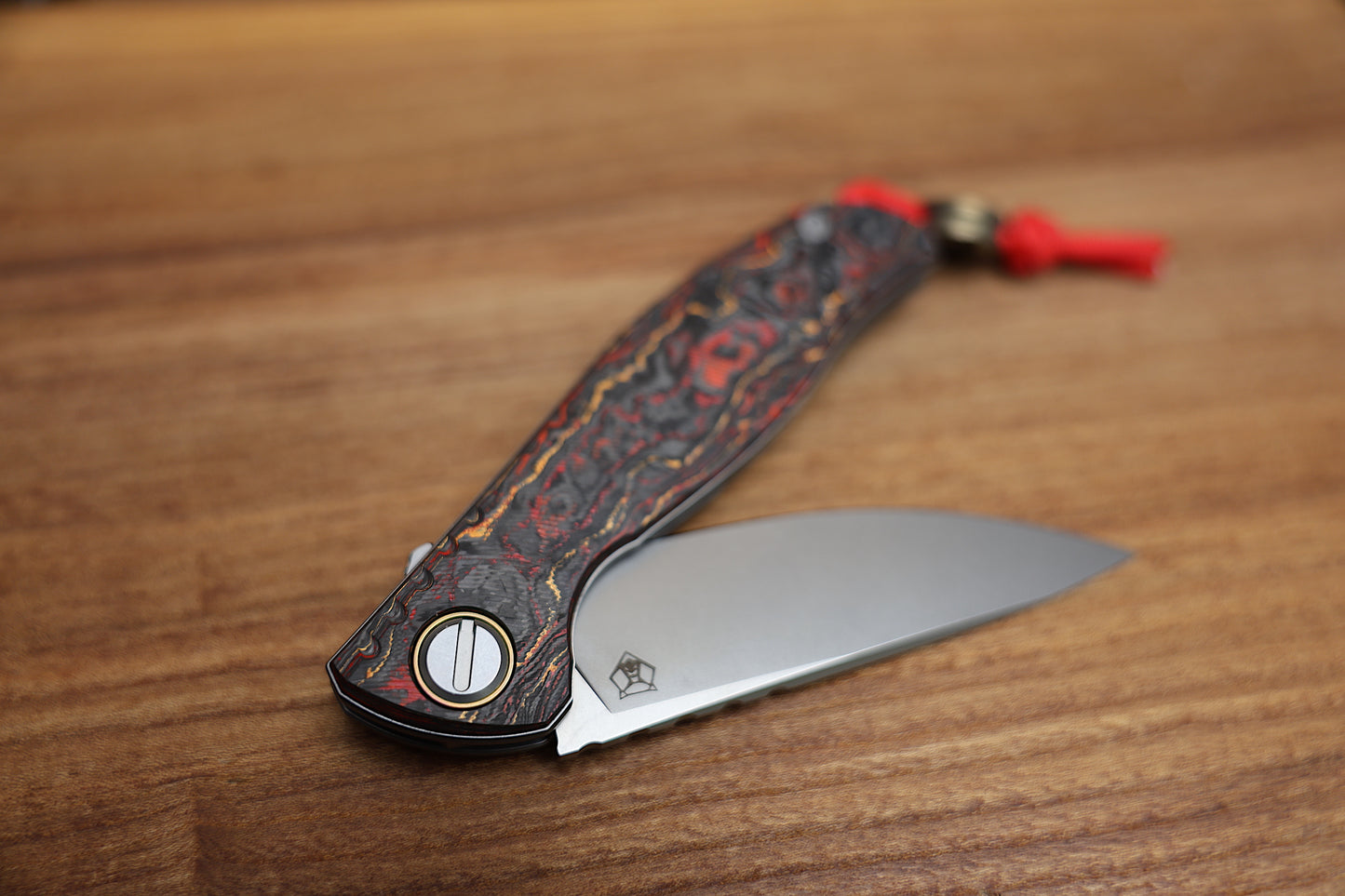 SHIROGOROV F3 IGNIS – SPECIAL EDITION – “PHOENIX WING” TECHNOCARBO HANDLE – M390 BLADE – MRBS