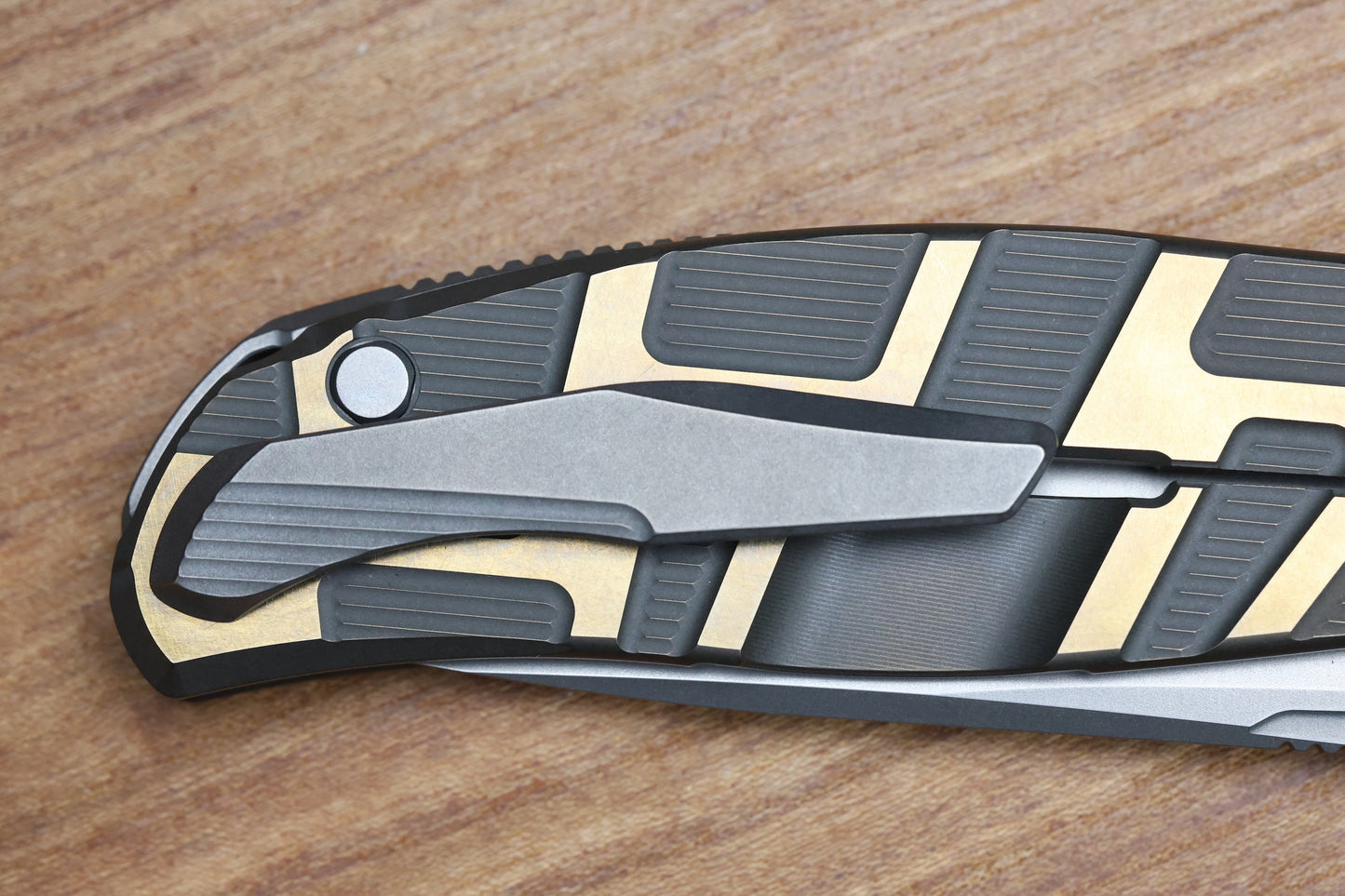 SHIROGOROV F95 T PATTERN GEN. 4 - BRONZE TITANIUM HANDLE - M390 BLADE - MRBS