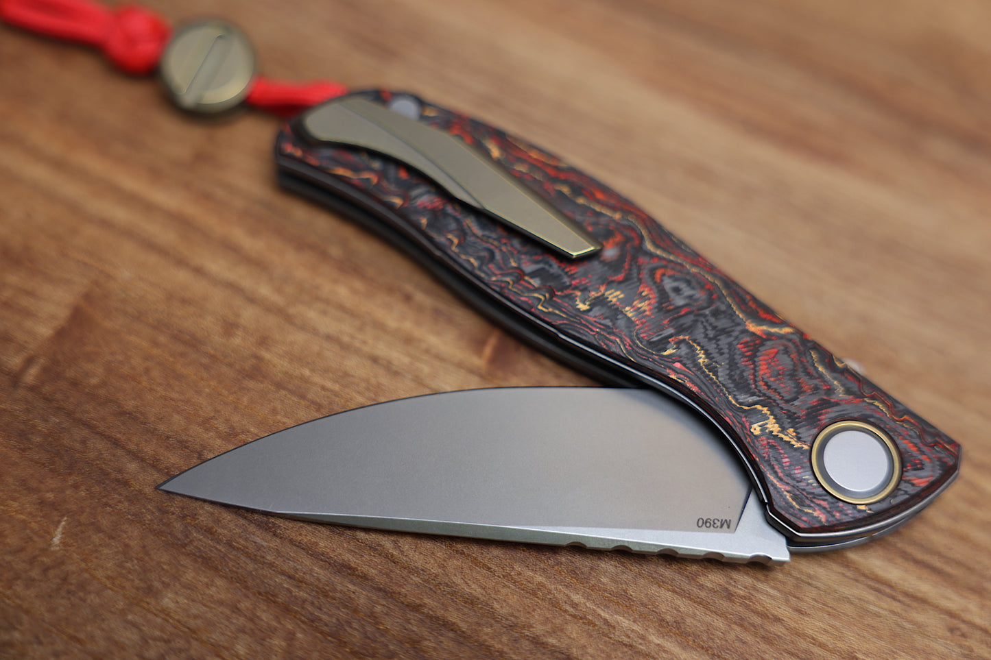 SHIROGOROV F3 IGNIS – SPECIAL EDITION – “PHOENIX WING” TECHNOCARBO HANDLE – M390 BLADE – MRBS