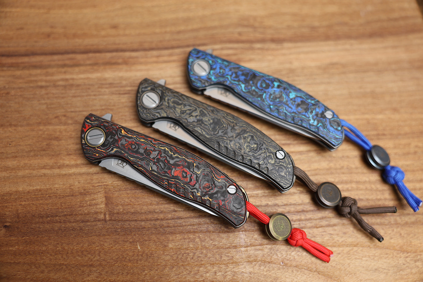 SHIROGOROV F3 IGNIS – SPECIAL EDITION – “PHOENIX WING” TECHNOCARBO HANDLE – M390 BLADE – MRBS