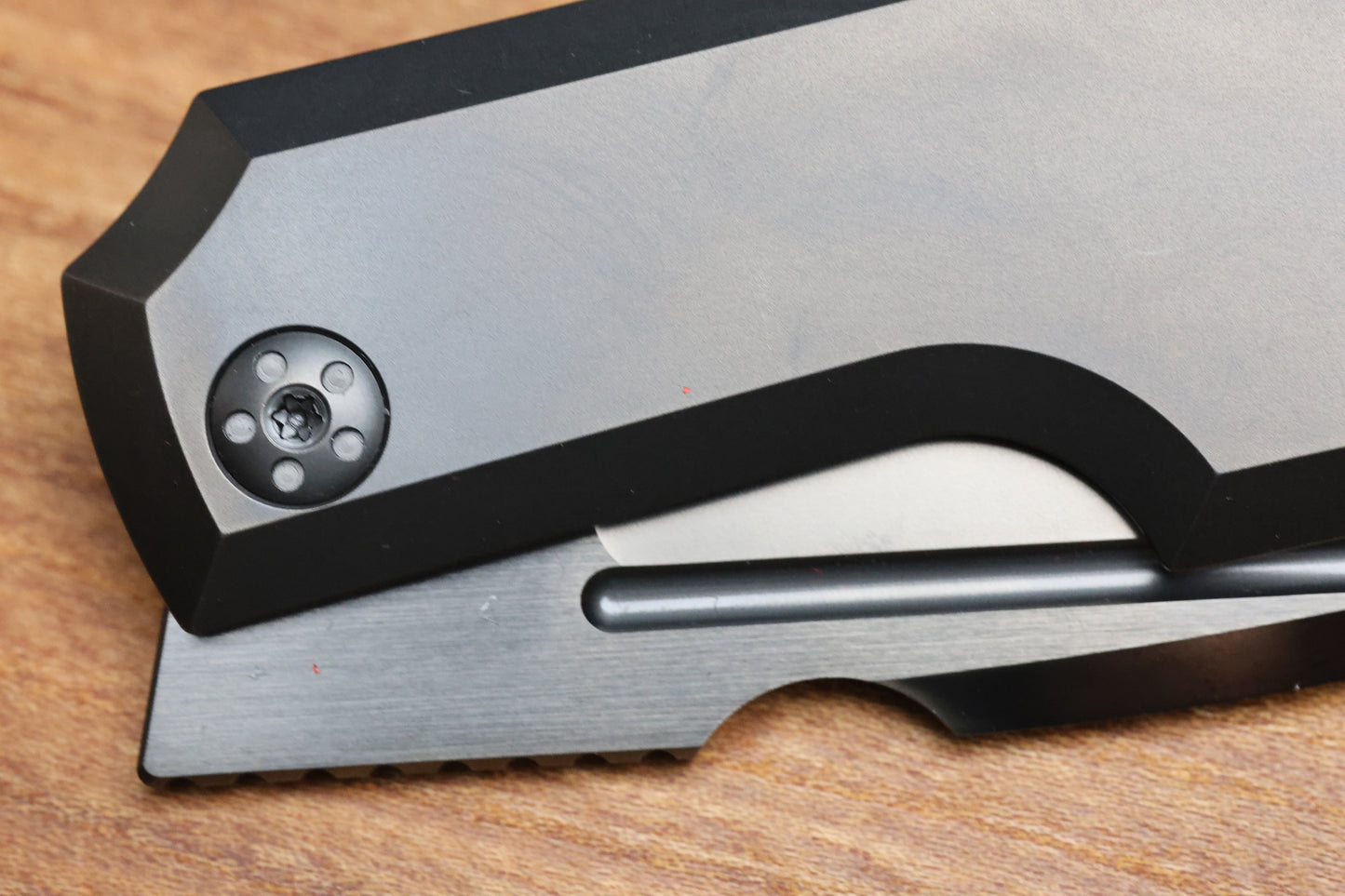 CUSTOM KNIFE FACTORY GTK ELEMENTAK W/ DLC TITANIUM HANDLES & DLC M398
