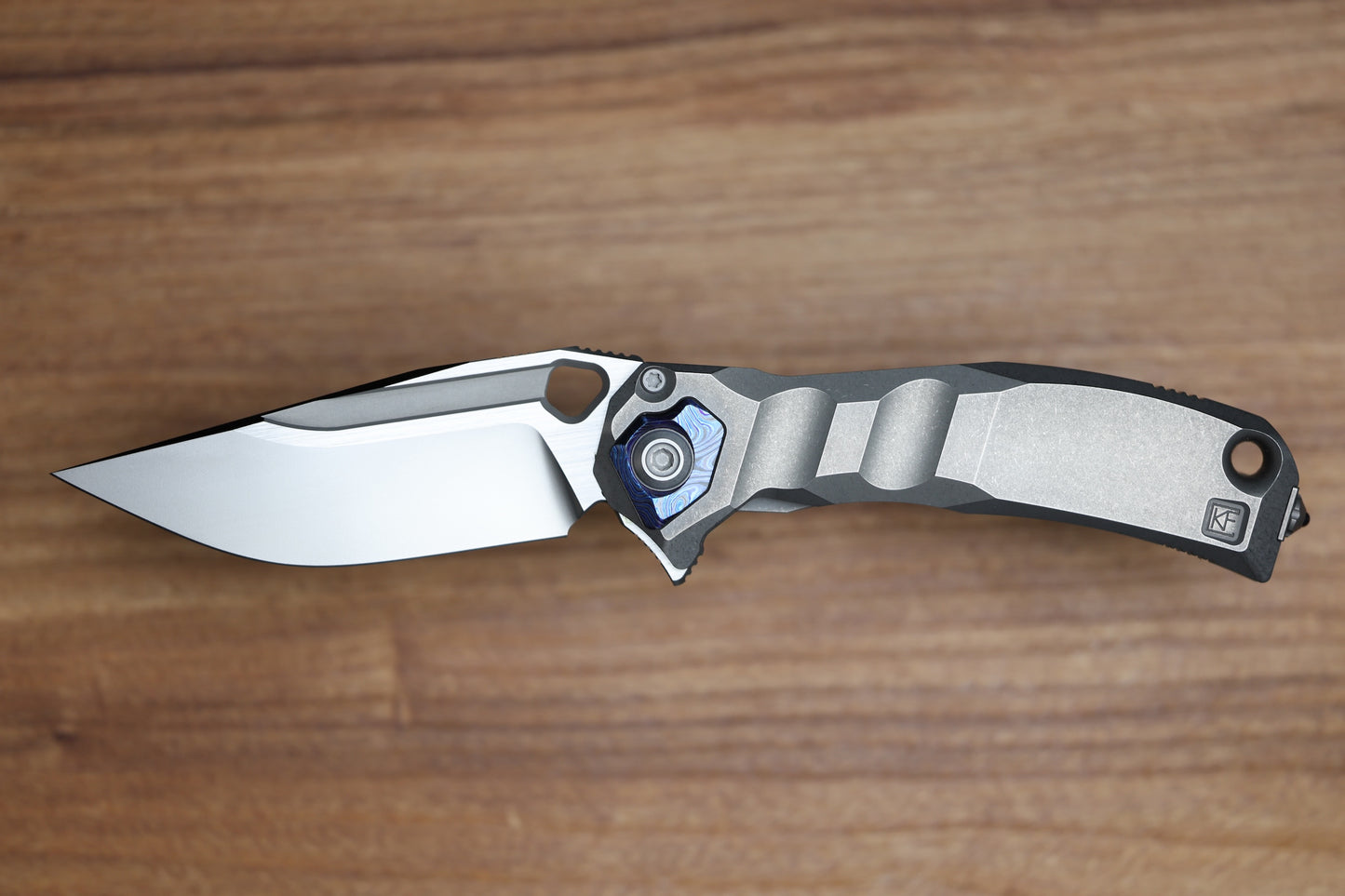 CUSTOM KNIFE FACTORY & ANTHONY MARFIONE COLLABORATION RATAX - ZIRCUTI ACCENTS AND M398 (PREOWNED)